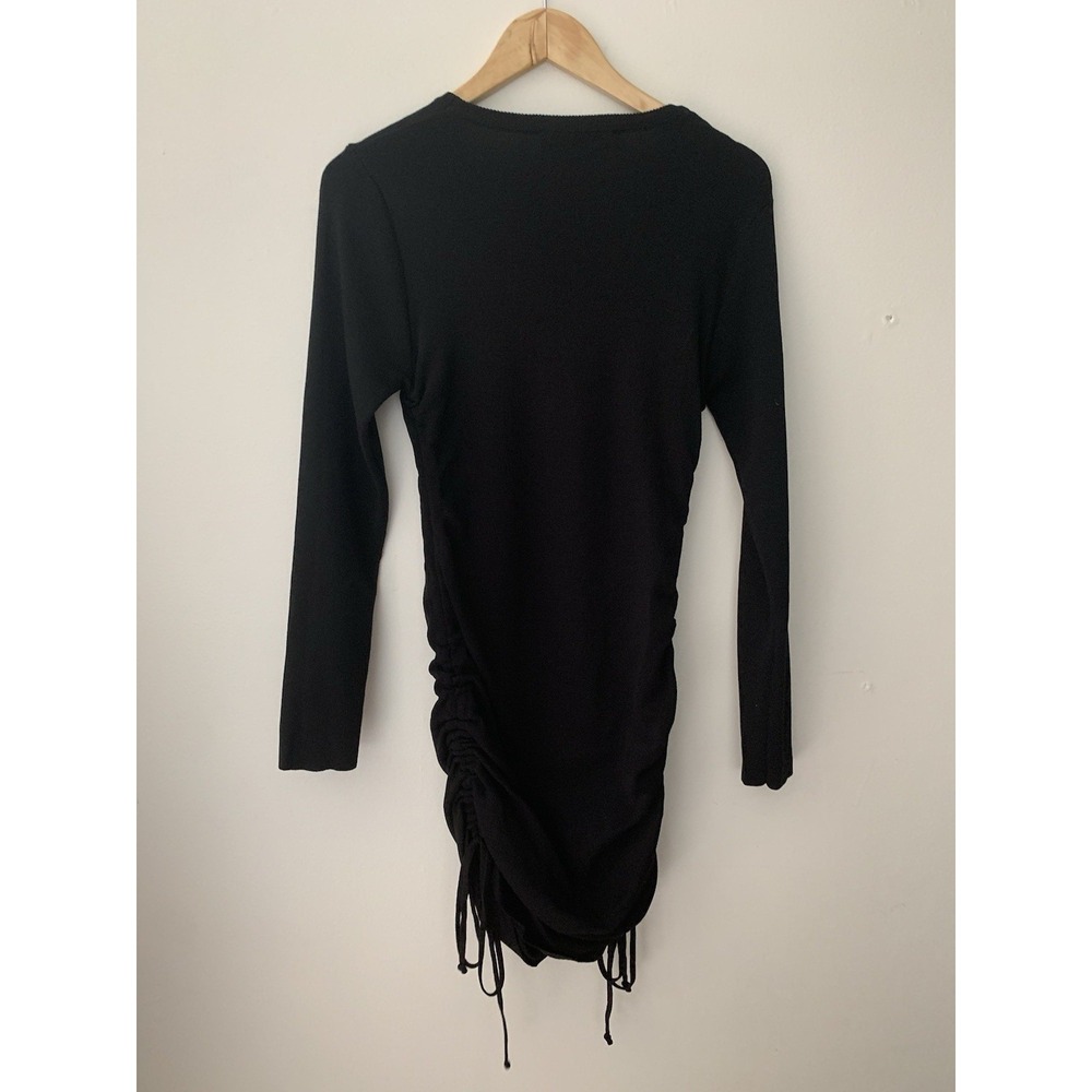 NWT Lioness Military Minds Mini Swester Dress Black Long Sleeve L Bodycon - Picture 8 of 11
